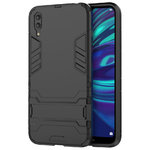 Slim Armour Tough Shockproof Case & Stand for Huawei Y7 Pro (2019) - Black